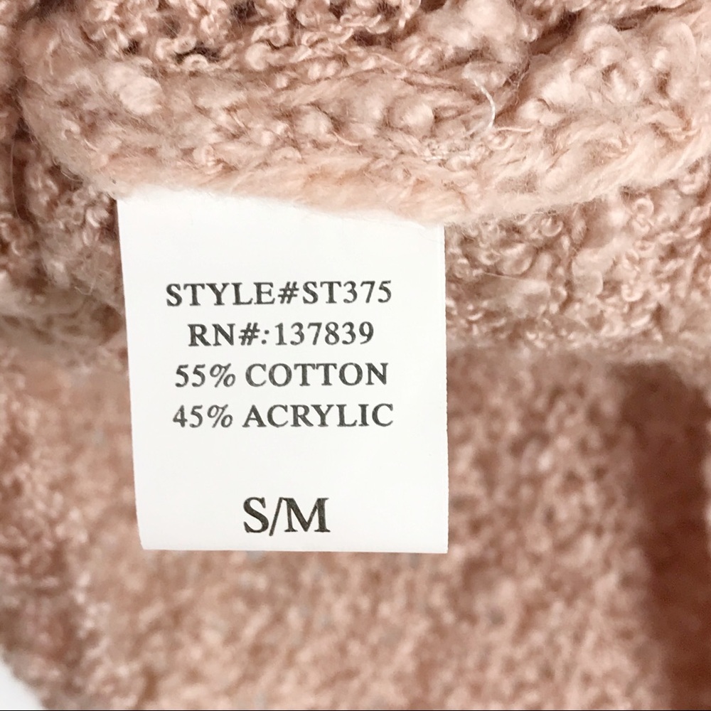 Altar'd State Mina Twist Back Fuzzy Sweater Pink - Picture 9 of 10